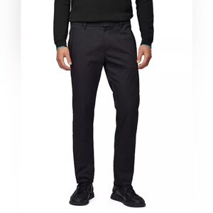BOSS Hugo Boss Rogan Skim Fit Trousers Black Size 34R‎ Athleisure Cotton Stretch